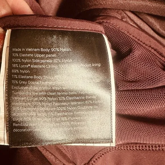 Lululemon Womens Vest Down For It All Goose Down Vest Size 8 D.Red 700 Fill $148 - Picture 13 of 13